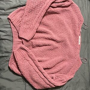 Favlux cropped pink sweater